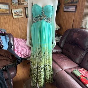 Tony Bowls Y2K beaded Formal Dress